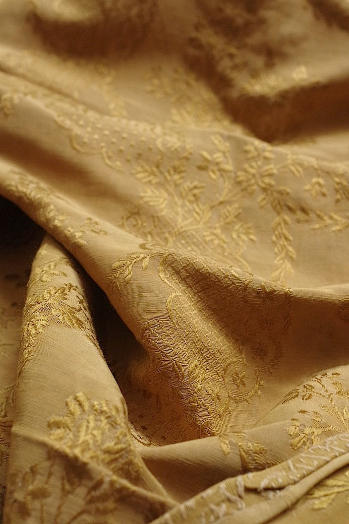 tissu antique アンティーク生地 ゴールド