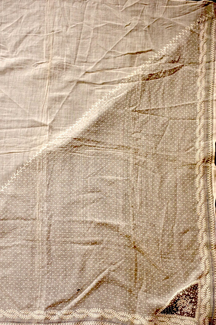 dentelle antique アンティーク刺繍 fichu