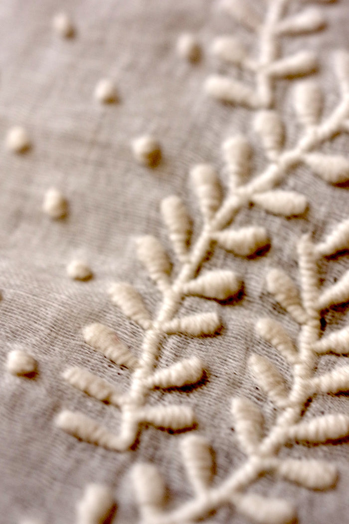 dentelle antique アンティーク刺繍 fichu