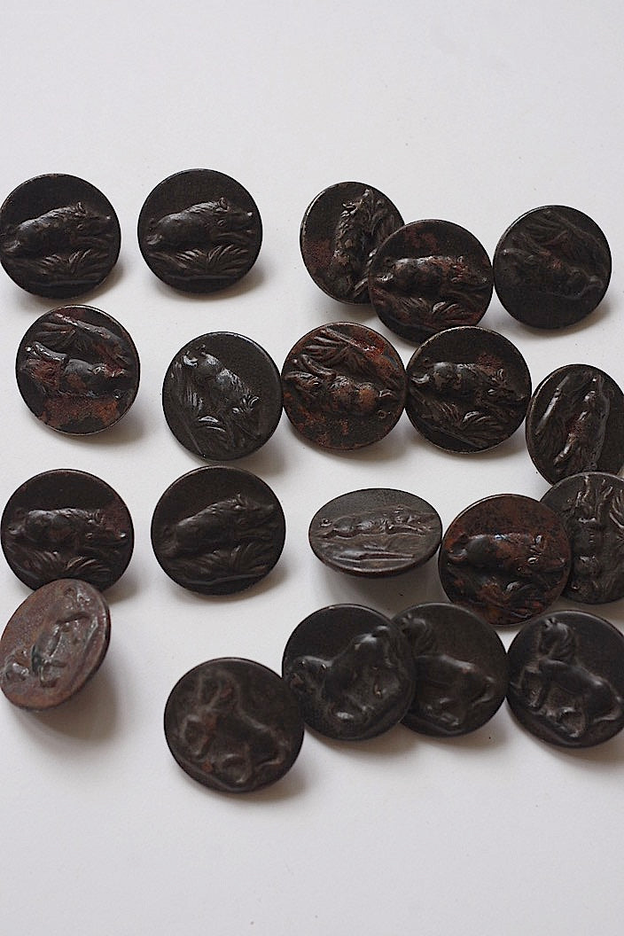 boutons antique アンティークボタン ハンターボタン lots2