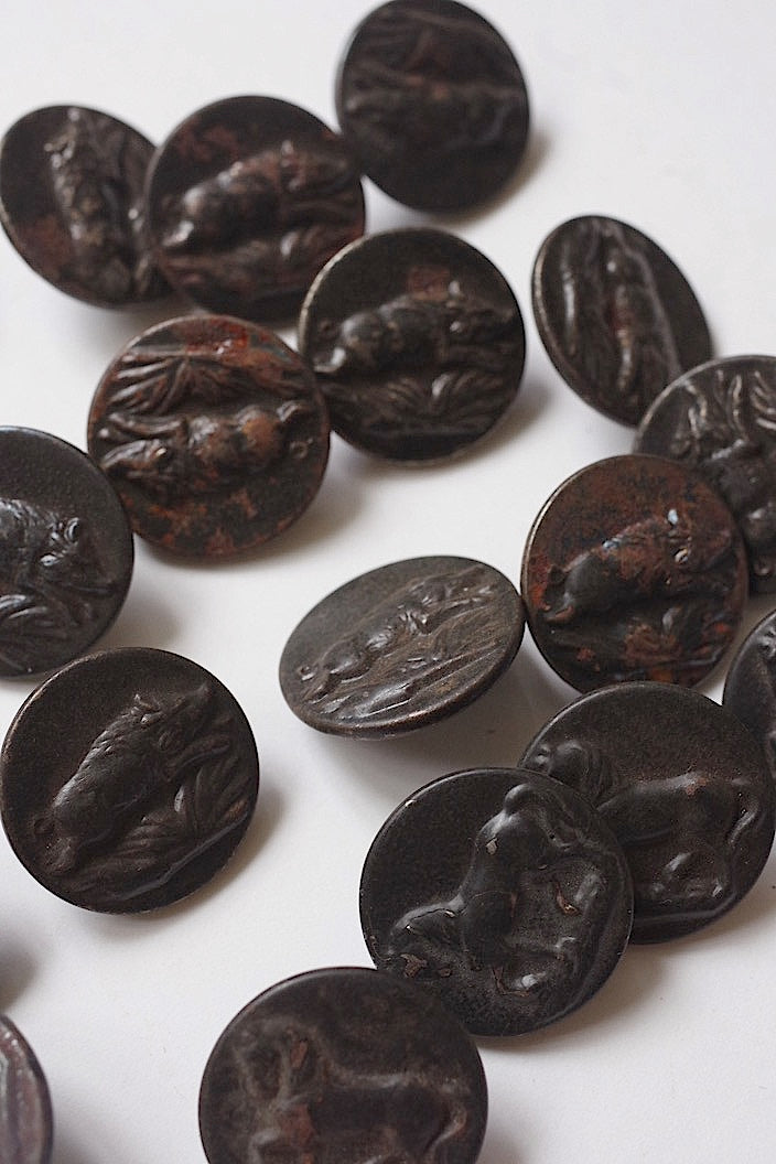boutons antique アンティークボタン ハンターボタン lots2