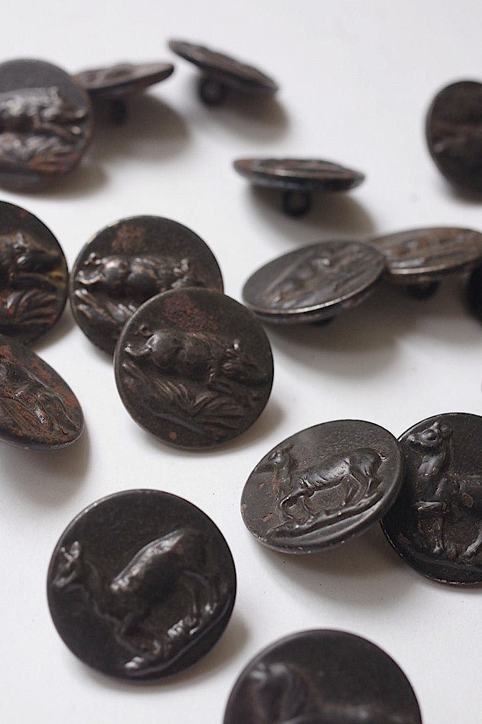 boutons antique アンティークボタン ハンターボタン lots3