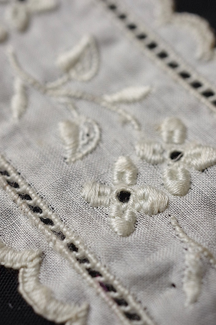 dentelle antique アンティークレース カットワークレース 400cm 224cm