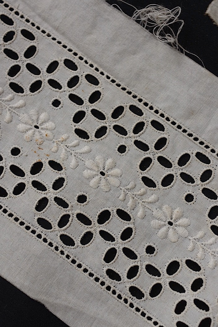 dentelle antique アンティークレース カットワークレース 400cm 224cm