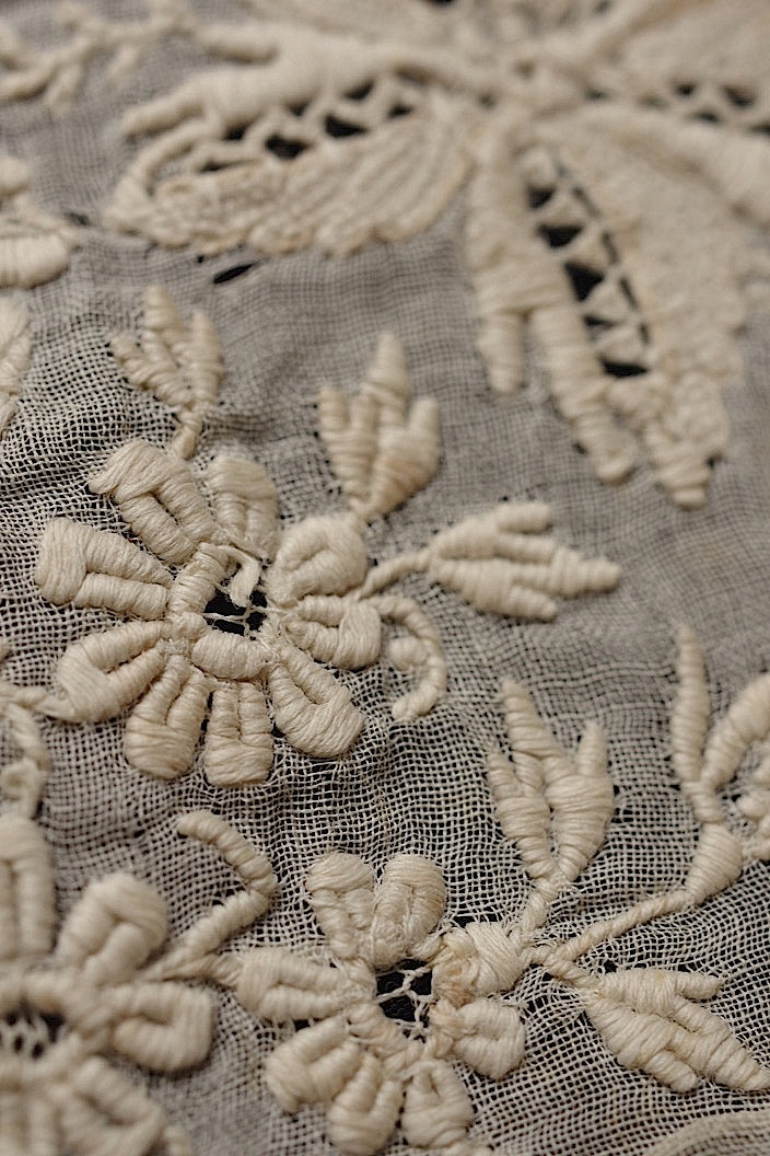 dentelle antique アンティーク 刺繍クロス