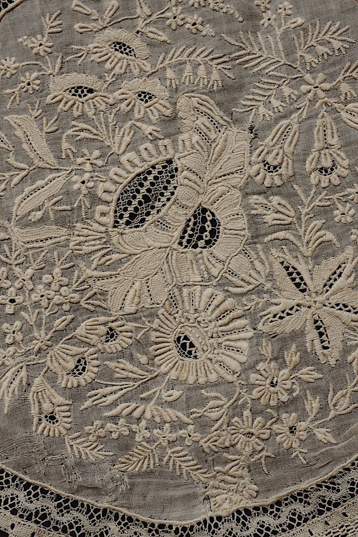 dentelle antique アンティーク 刺繍クロス