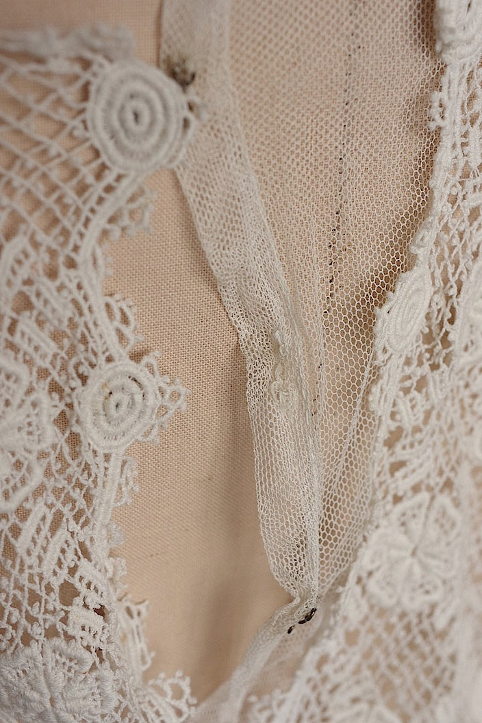 vêtement antique アンティークレースブラウス 羽織 素材補修用 lot