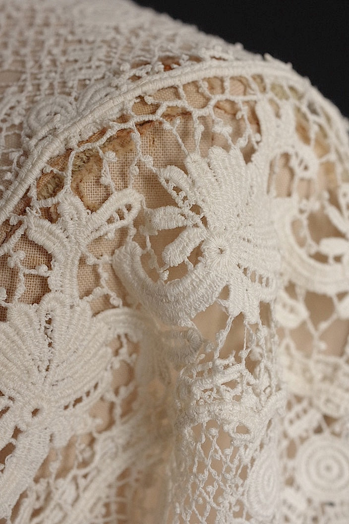 vêtement antique アンティークレースブラウス 羽織 素材補修用 lot