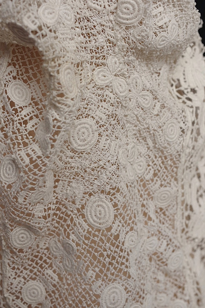 vêtement antique アンティークレースブラウス 羽織 素材補修用 lot