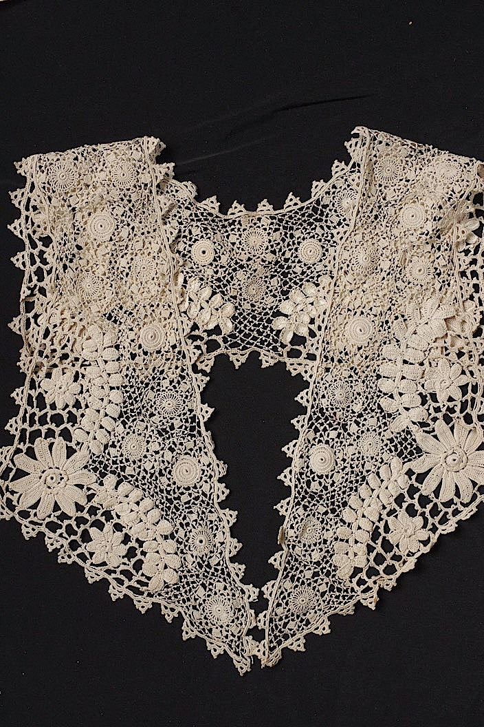dentelle antique アンティークレース つけ襟 クロシェレース