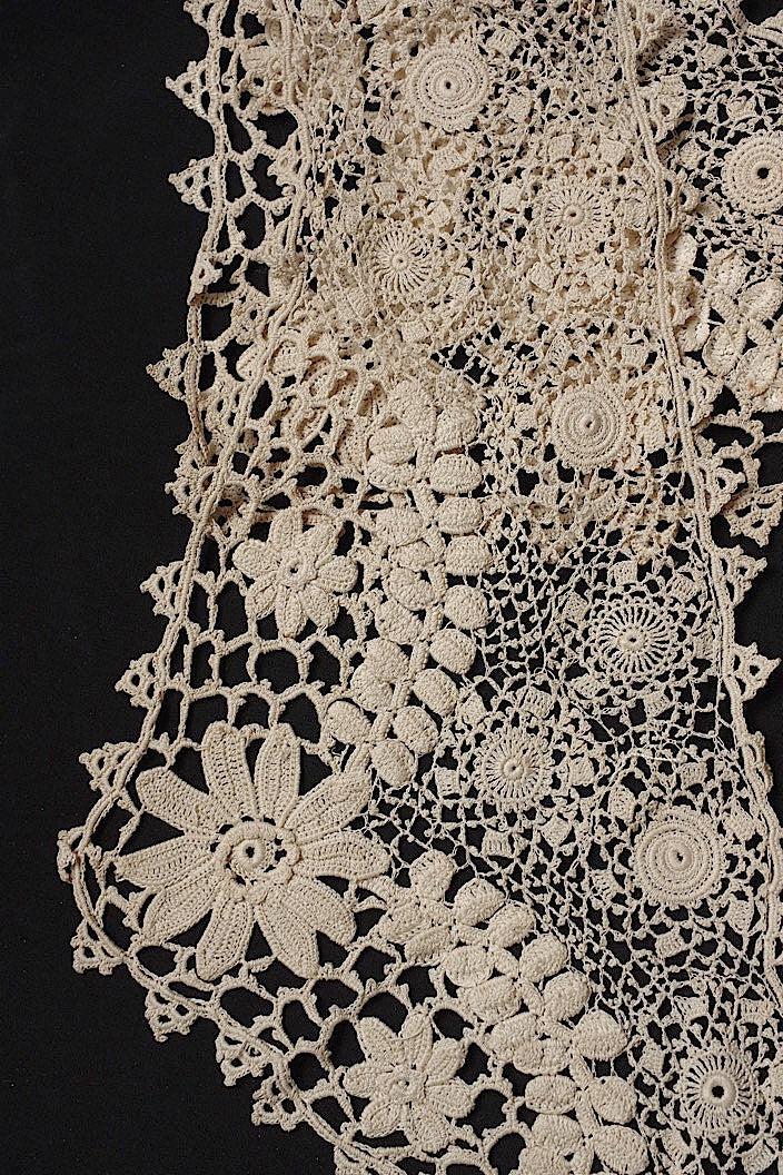 dentelle antique アンティークレース つけ襟 クロシェレース