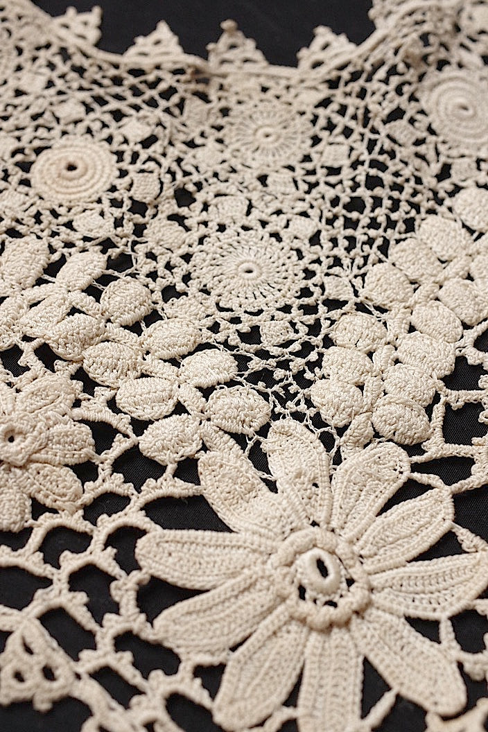 dentelle antique アンティークレース つけ襟 クロシェレース