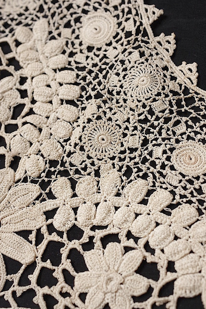 dentelle antique アンティークレース つけ襟 クロシェレース