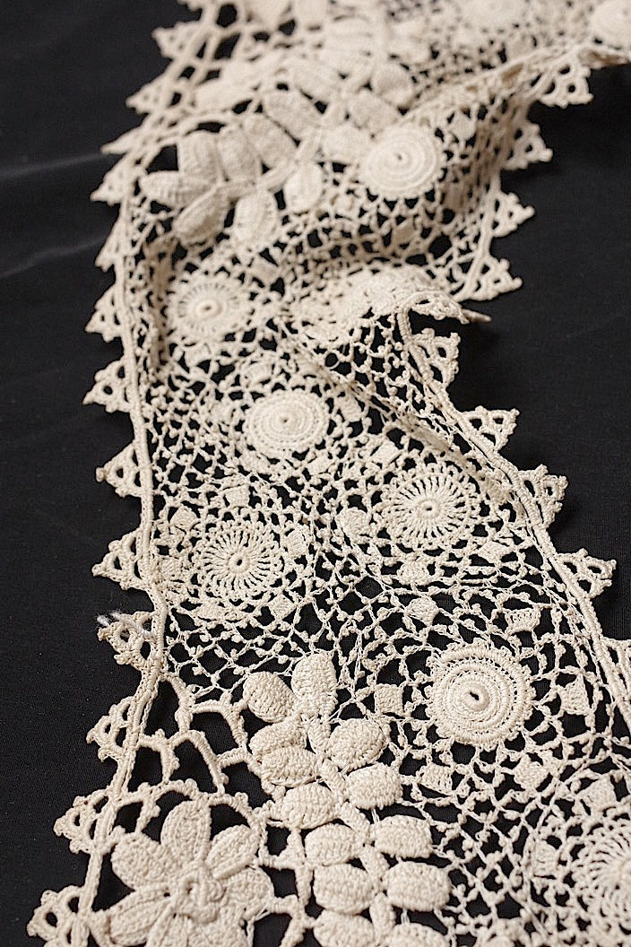 dentelle antique アンティークレース つけ襟 クロシェレース