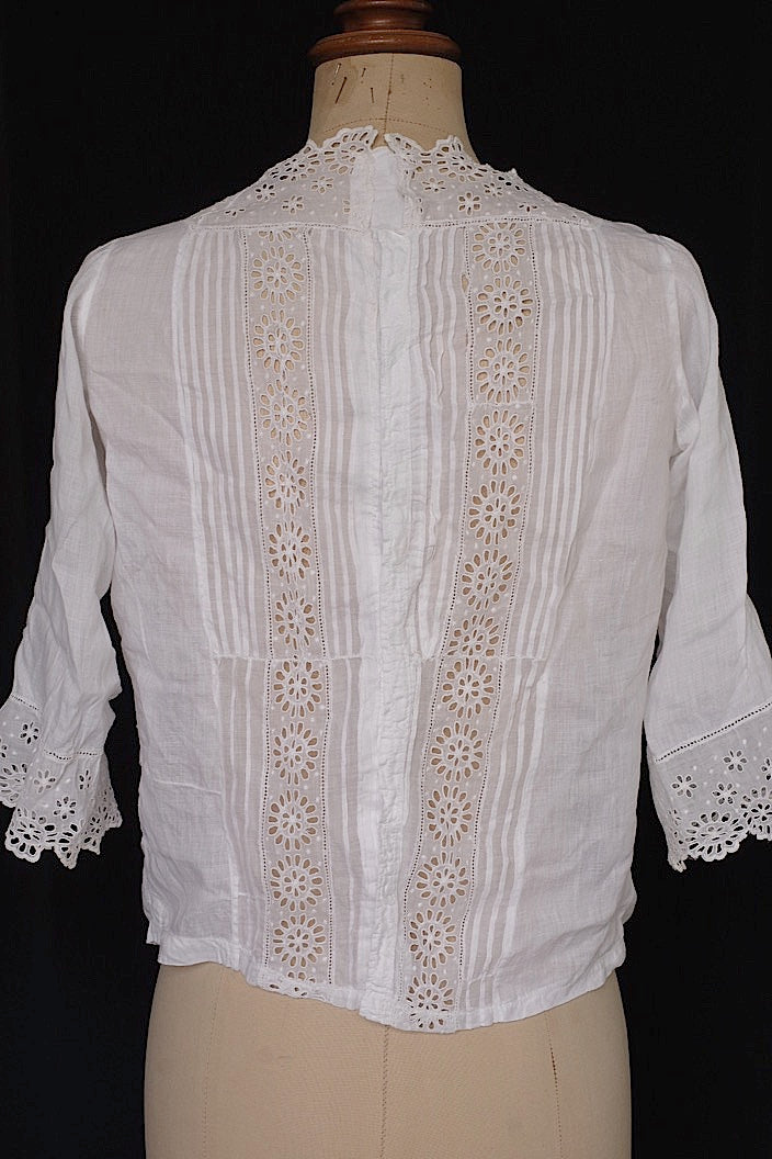 vêtement antique アンティーク コットンブラウス 1 .FR a l'epoque