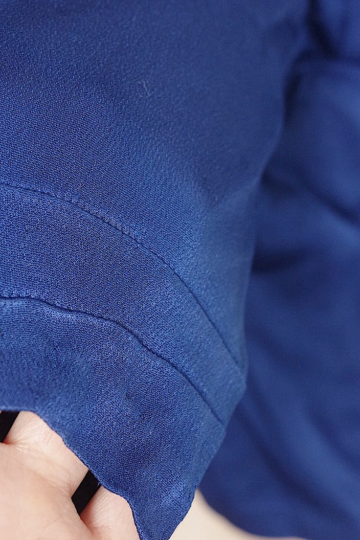 vêtement vintage ヴィンテージブラウス ブルー .FR a l'epoque