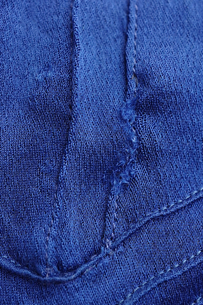 vêtement vintage ヴィンテージブラウス ブルー .FR a l'epoque