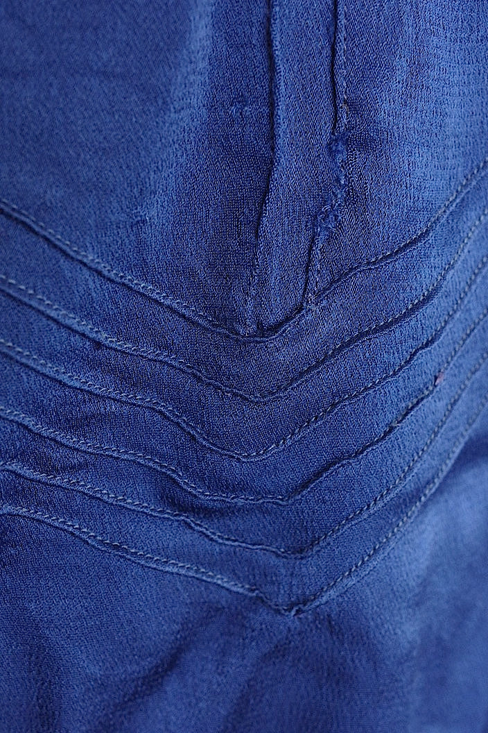 vêtement vintage ヴィンテージブラウス ブルー .FR a l'epoque