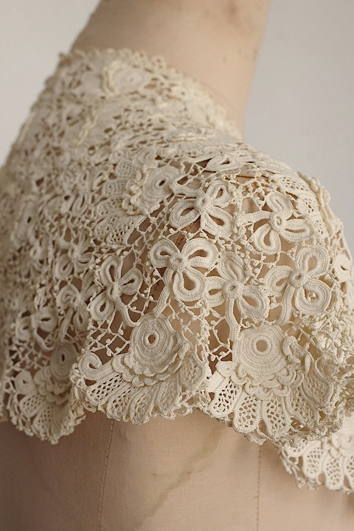 dentelle antique アンティークレース レース クロシェ襟