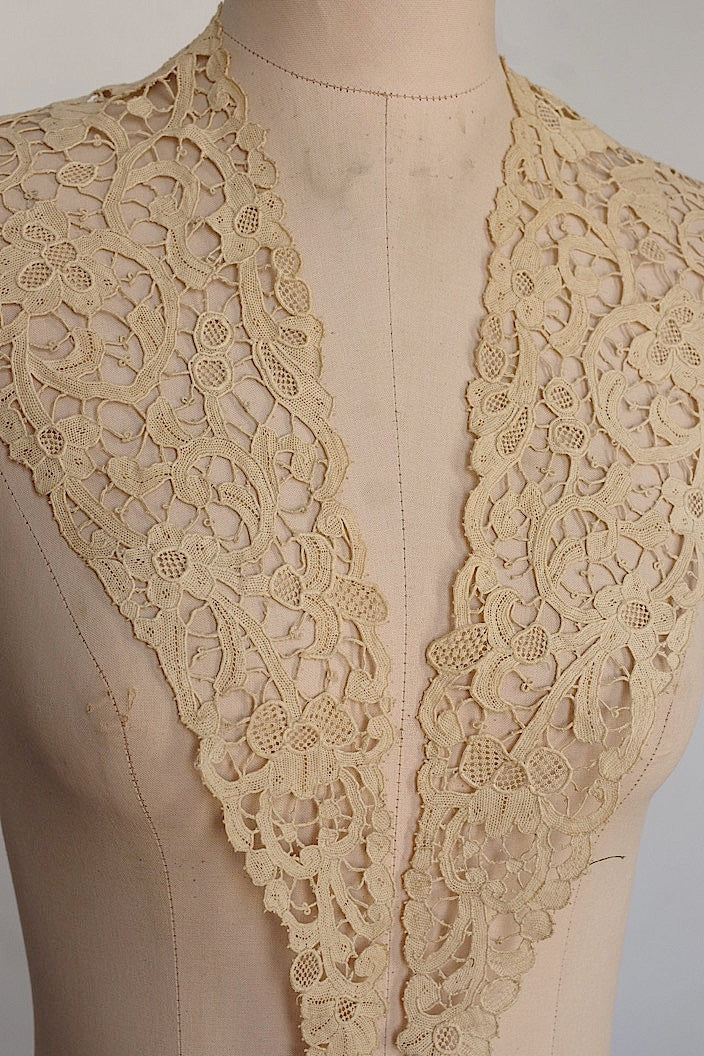 dentelle antique アンティークレース レース ヴニーズ 襟