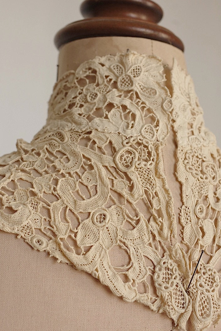 dentelle antique アンティークレース レース ヴニーズ 襟