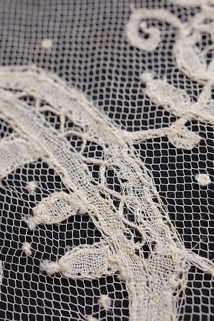 dentelle antique アンティークレース アプリカッションアングレテール 100cm2つ