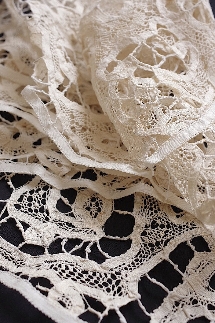 dentelle antique アンティークレース フレミッシュレース 140cm .FR a l'epoque