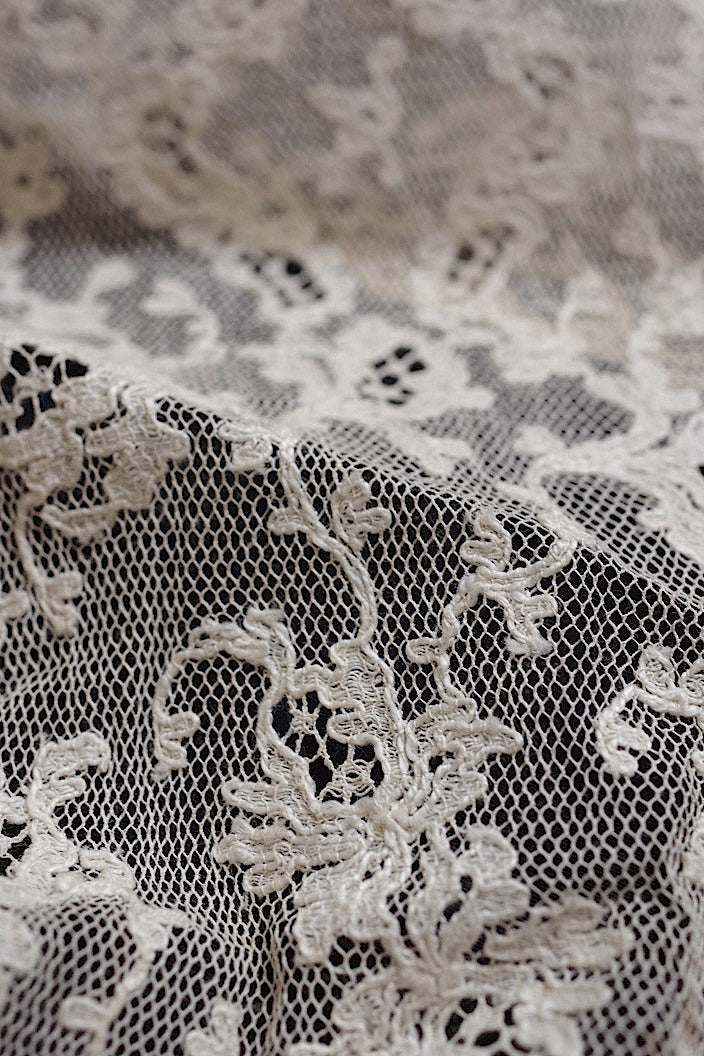 dentelle antique アンティークレース ラペット+90cm端切れ
