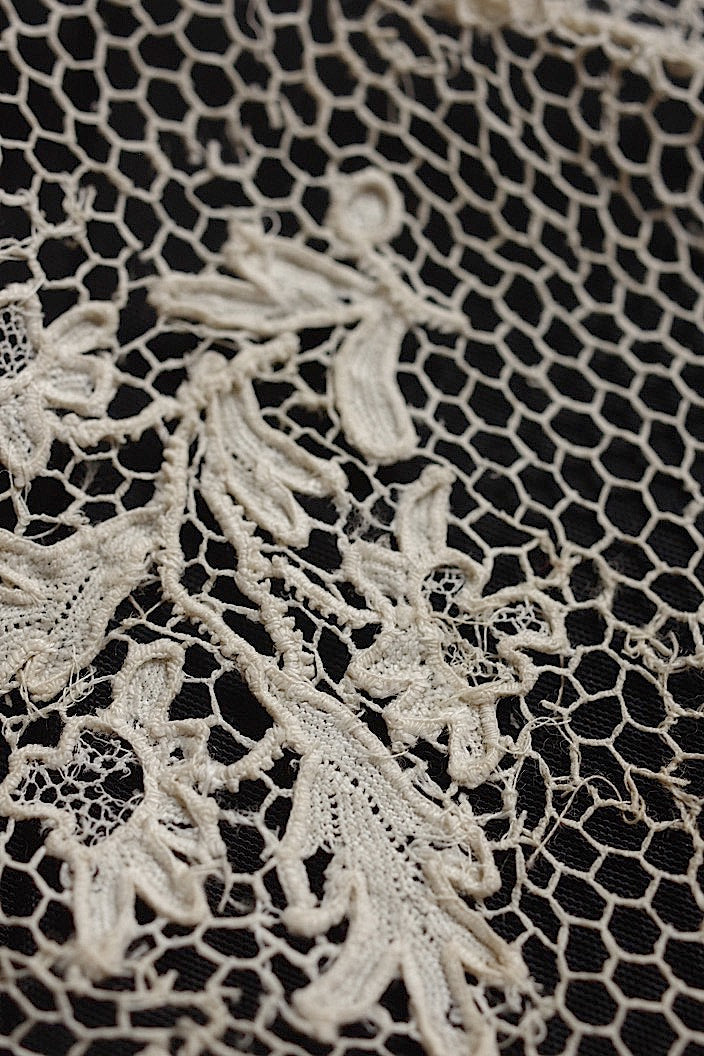 dentelle アンティークレース アランソン 290cm .FR a l'epoque
