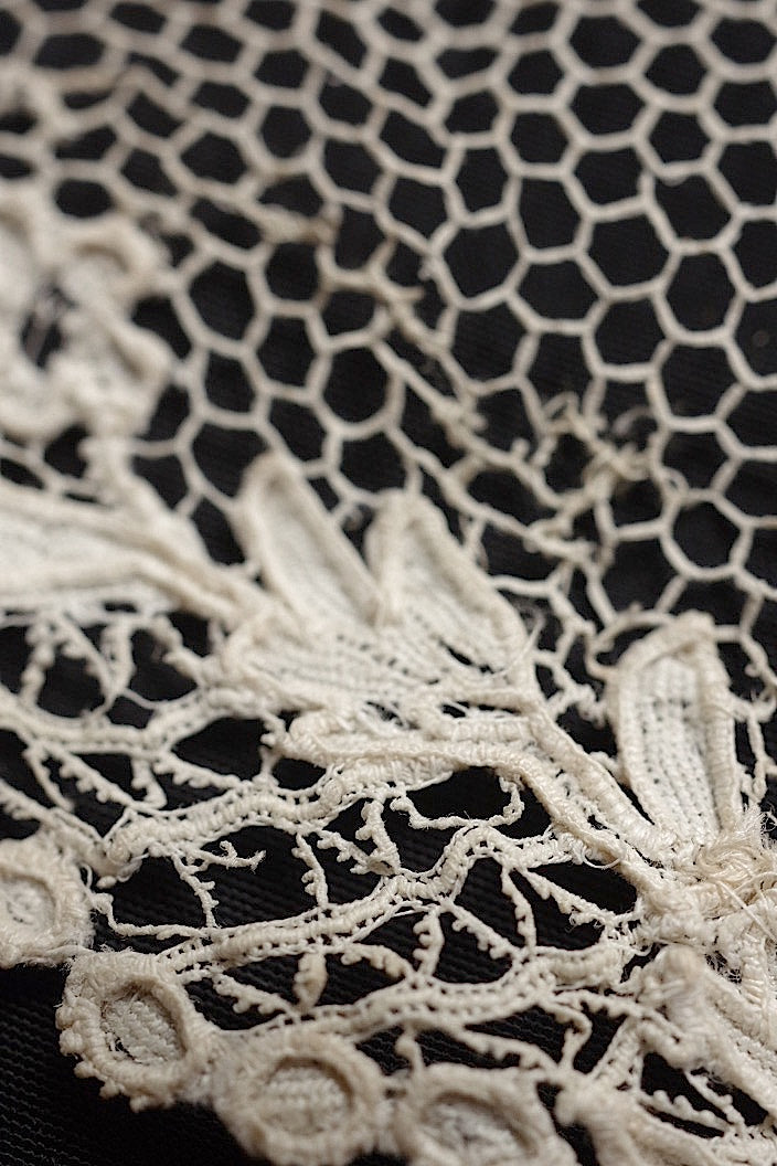 dentelle アンティークレース アランソン 290cm .FR a l'epoque
