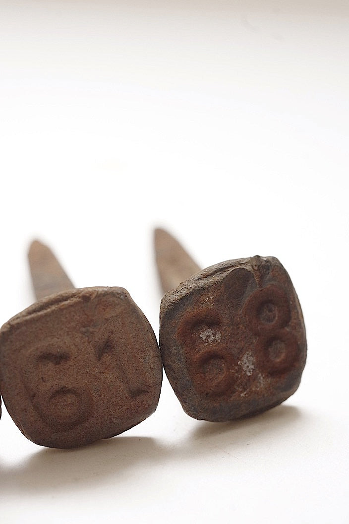 clous antique アンティーク 釘 線路用 6本 .FR a l'epoque