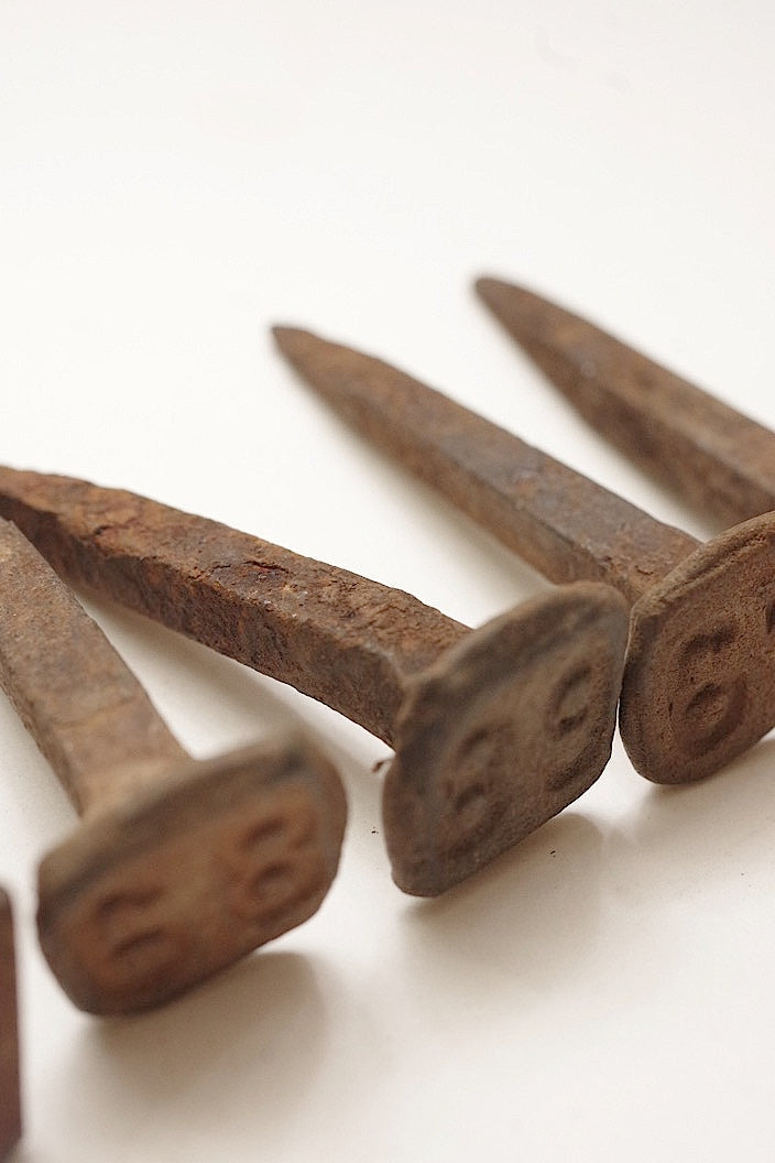 clous antique アンティーク 釘 線路用 6本 .FR a l'epoque