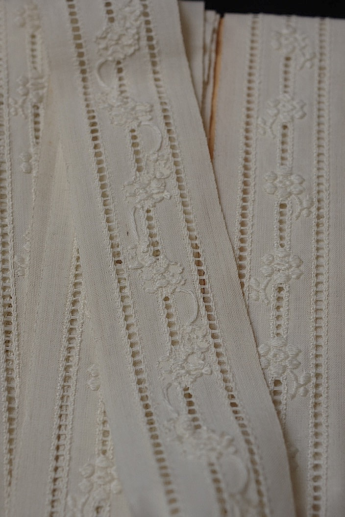 dentelle antique アンティークレース 刺繍テープ 460cm 200cm