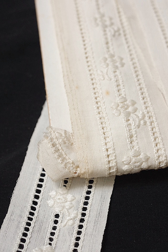 dentelle antique アンティークレース 刺繍テープ 460cm 200cm