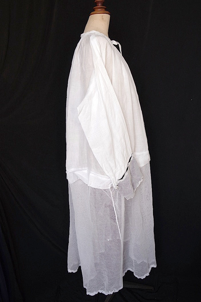 vetement antique アンティーク 教会チュニック aube6 .FR a l'epoque