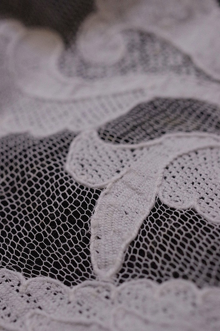 dentelle antique アンティークレース ブラノレース 2本 .FR a l'epoque