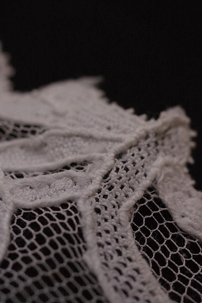 dentelle antique アンティークレース ブラノレース 2本 .FR a l'epoque