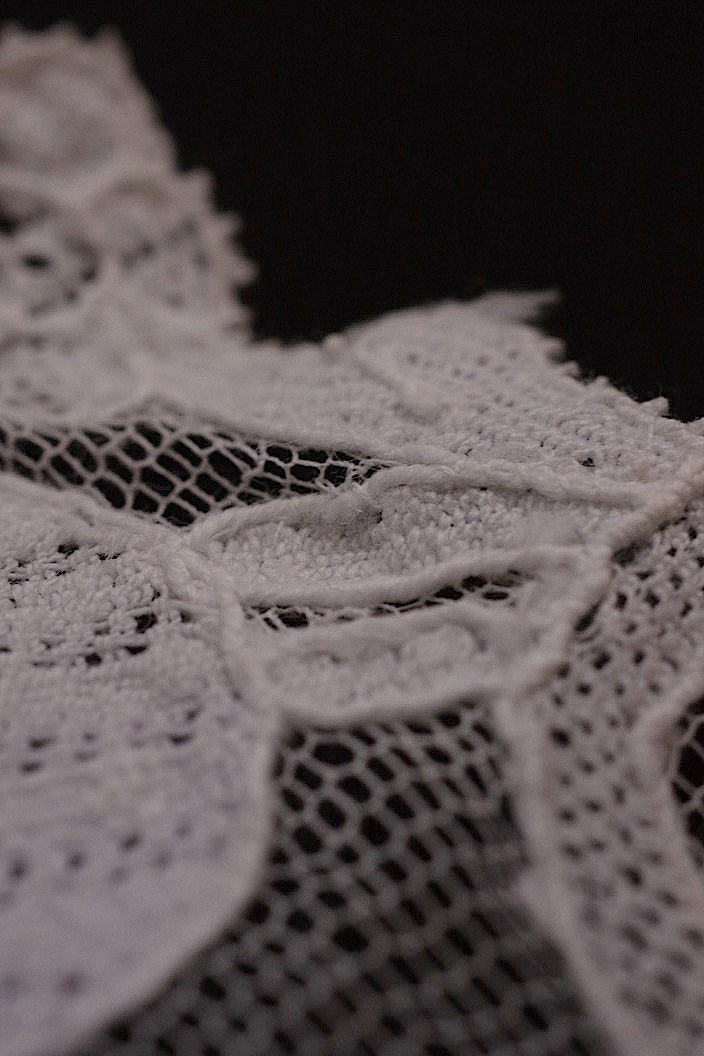 dentelle antique アンティークレース ブラノレース 2本 .FR a l'epoque
