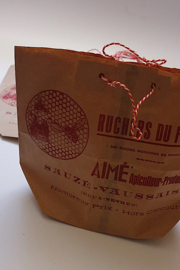 sachet antique アンティーク紙袋 はちみつ屋  .FR a l'epoque