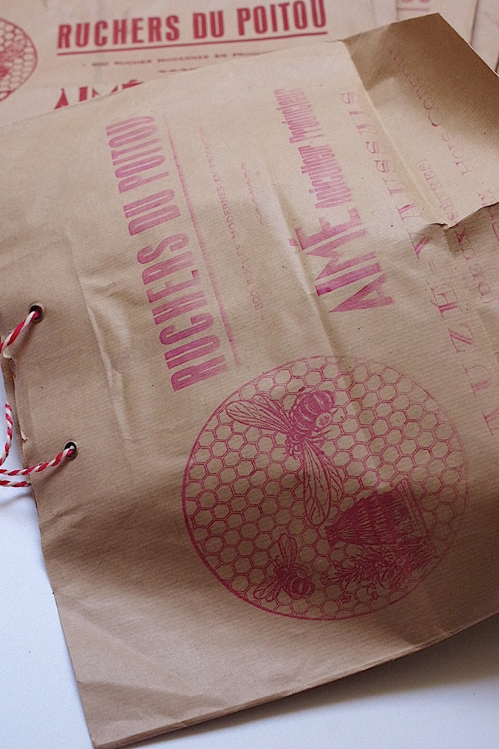 sachet antique アンティーク紙袋 はちみつ屋  .FR a l'epoque