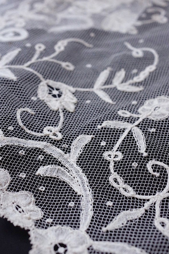 dentelle antique アンティークレース アプリカッションアングレテール 130cm