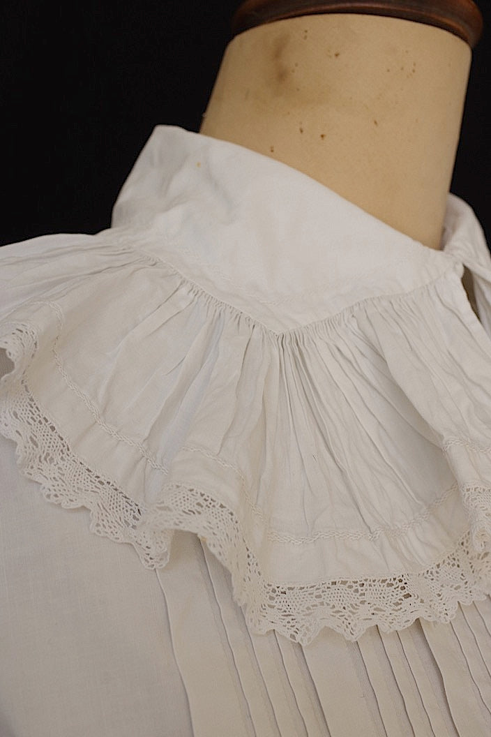 vêtement antique アンティークコットン ブラウス 1