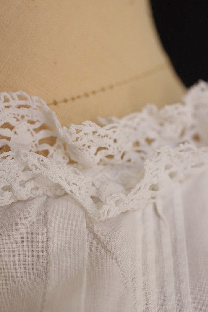 vêtement antique アンティークコットン ブラウス 3