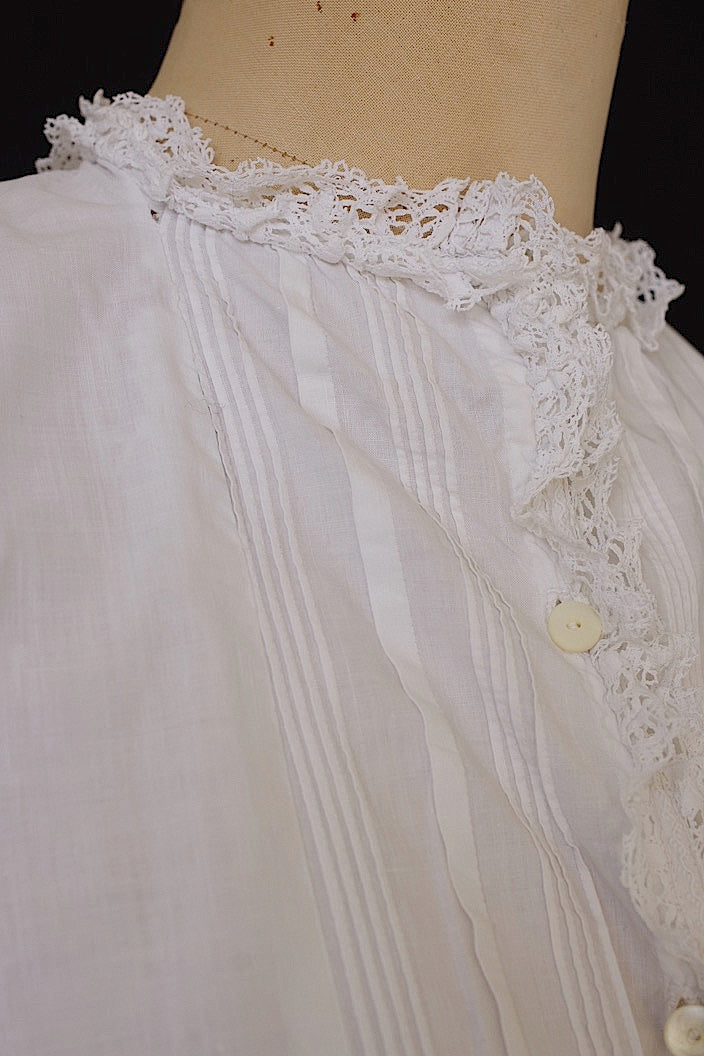 vêtement antique アンティークコットン ブラウス 3