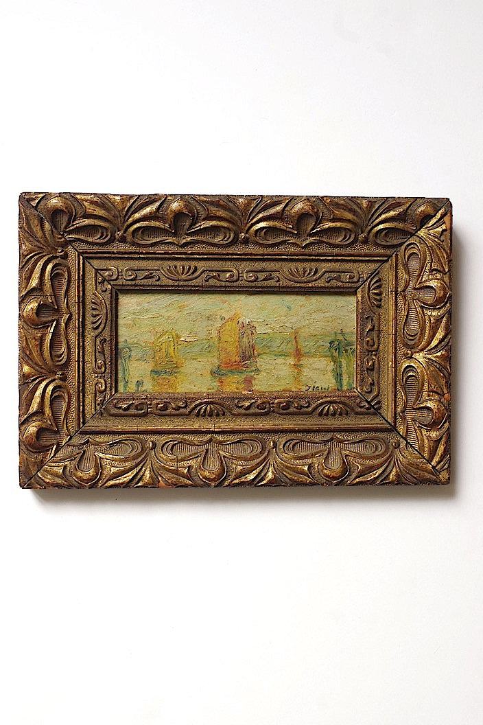 tableau antique アンティーク 油絵 .FR a l'epoque