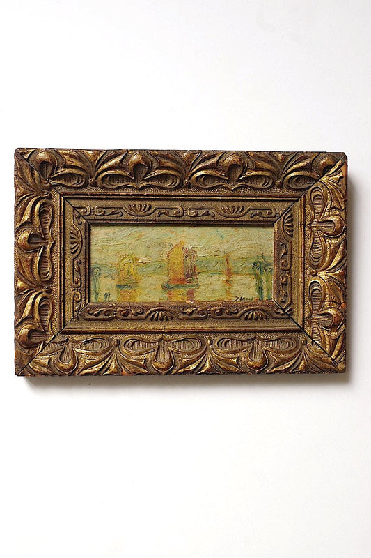 tableau antique アンティーク 油絵 .FR a l'epoque