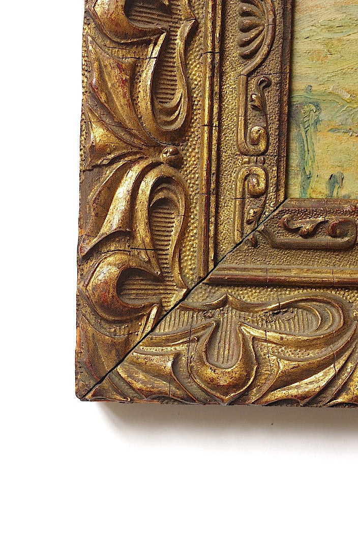 tableau antique アンティーク 油絵 .FR a l'epoque