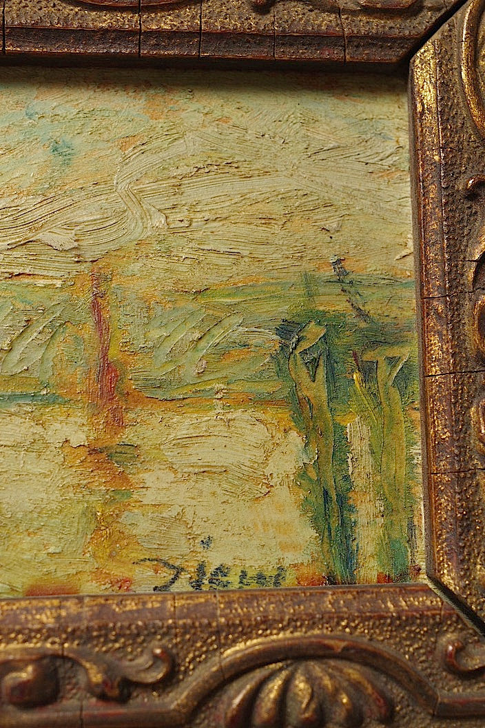 tableau antique アンティーク 油絵 .FR a l'epoque