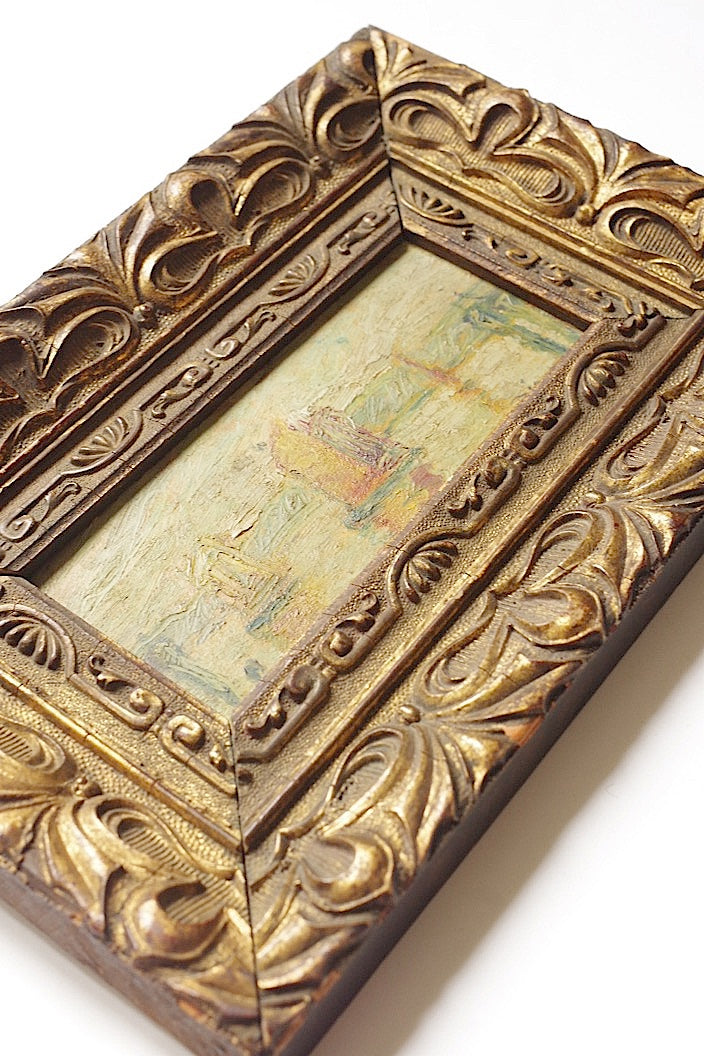 tableau antique アンティーク 油絵 .FR a l'epoque