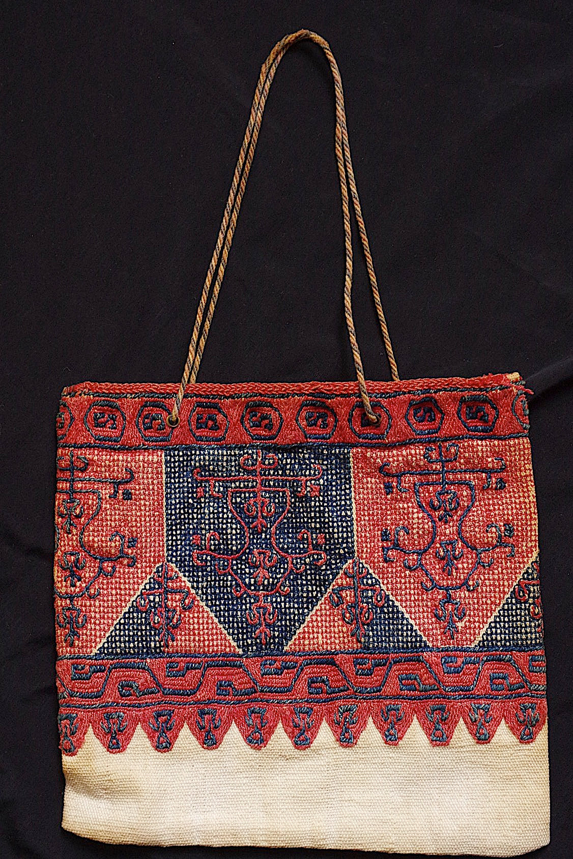 sac antique アンティーク刺繍バッグ オリエンタル 2 .FR a l'epoque